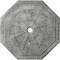 Ekena Millwork Spring Octagonal Medallion (Canopies up to 3"), 29 1/8"OD x 2 1/4"ID x 1 1/8"P, Ultra Pure White CM30SPUWC - alternate 1